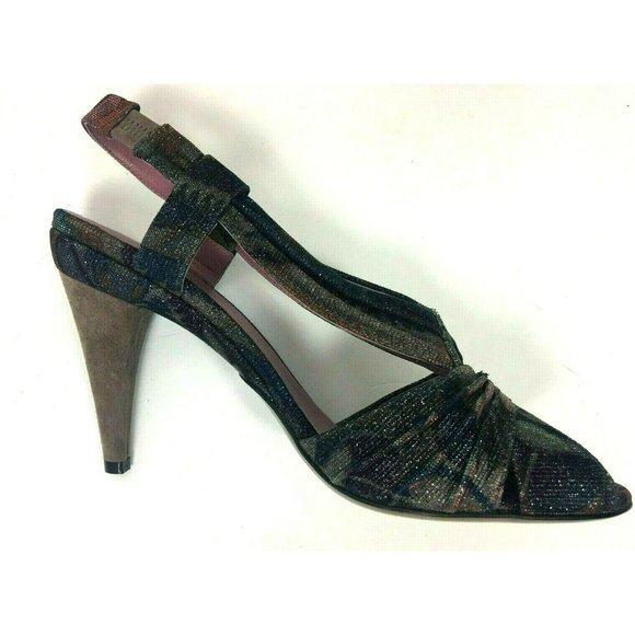 Missoni Luxurious Heels Open Toe Shiny Multicolor Sandals Shoes Heels Sz 39 (8) - Picture 6 of 12